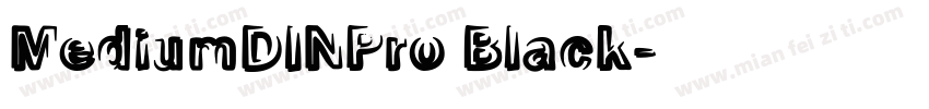 MediumDINPro Black字体转换